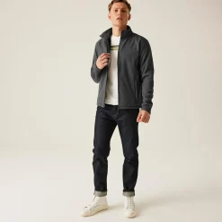 Męski softshell Reid | Szaro-czarny