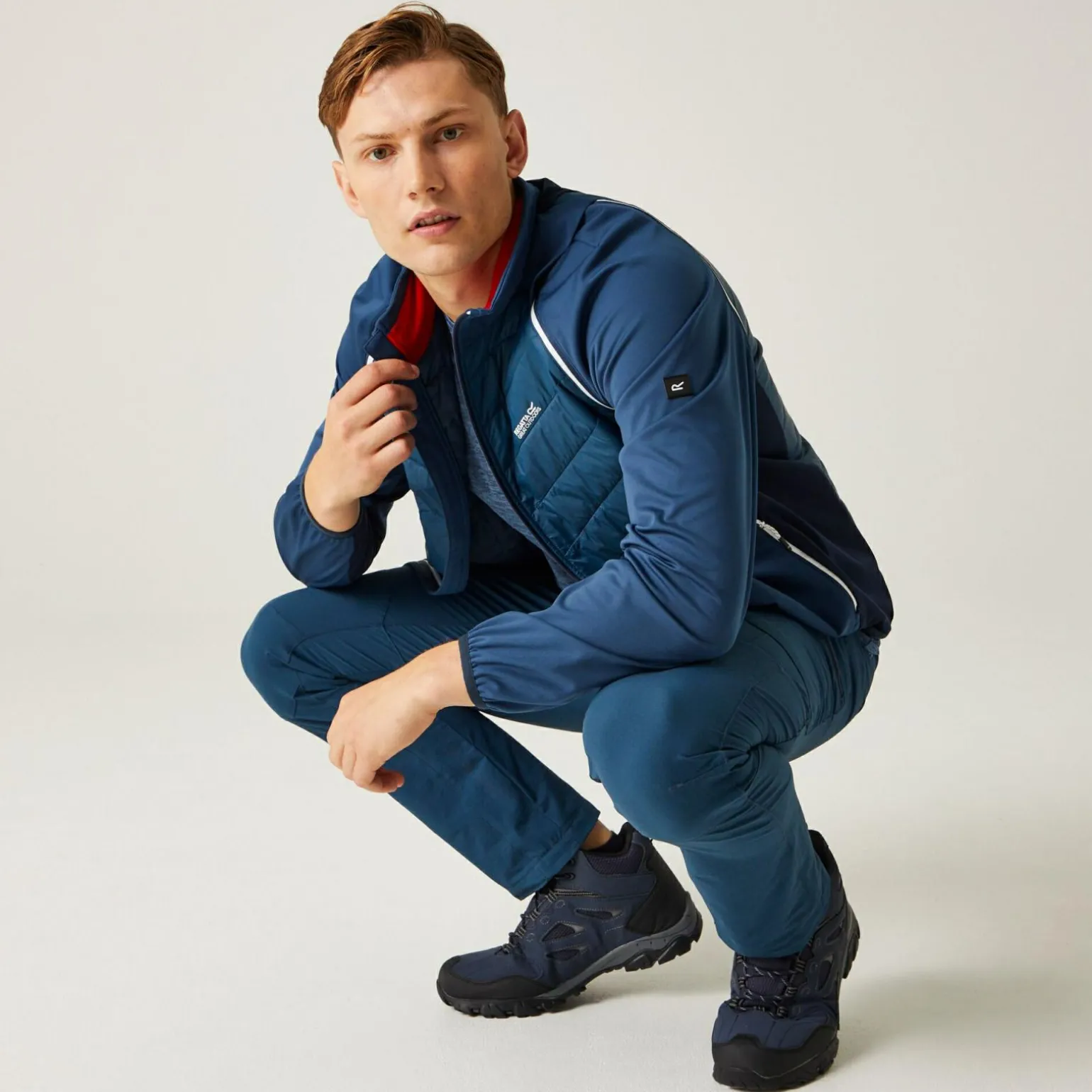 Męski softshell Steren Hybrid II | Niebieski
