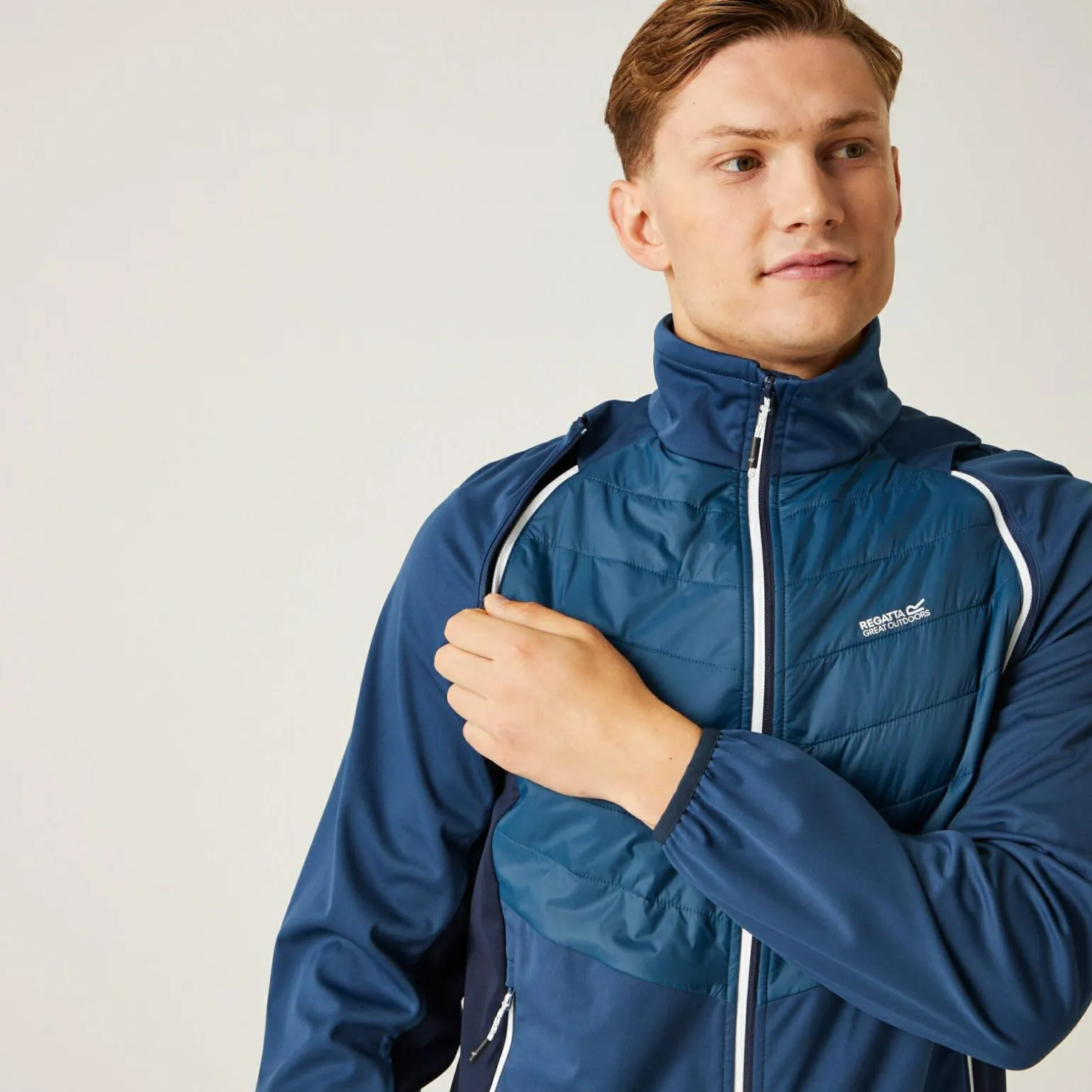 Męski softshell Steren Hybrid II | Niebieski