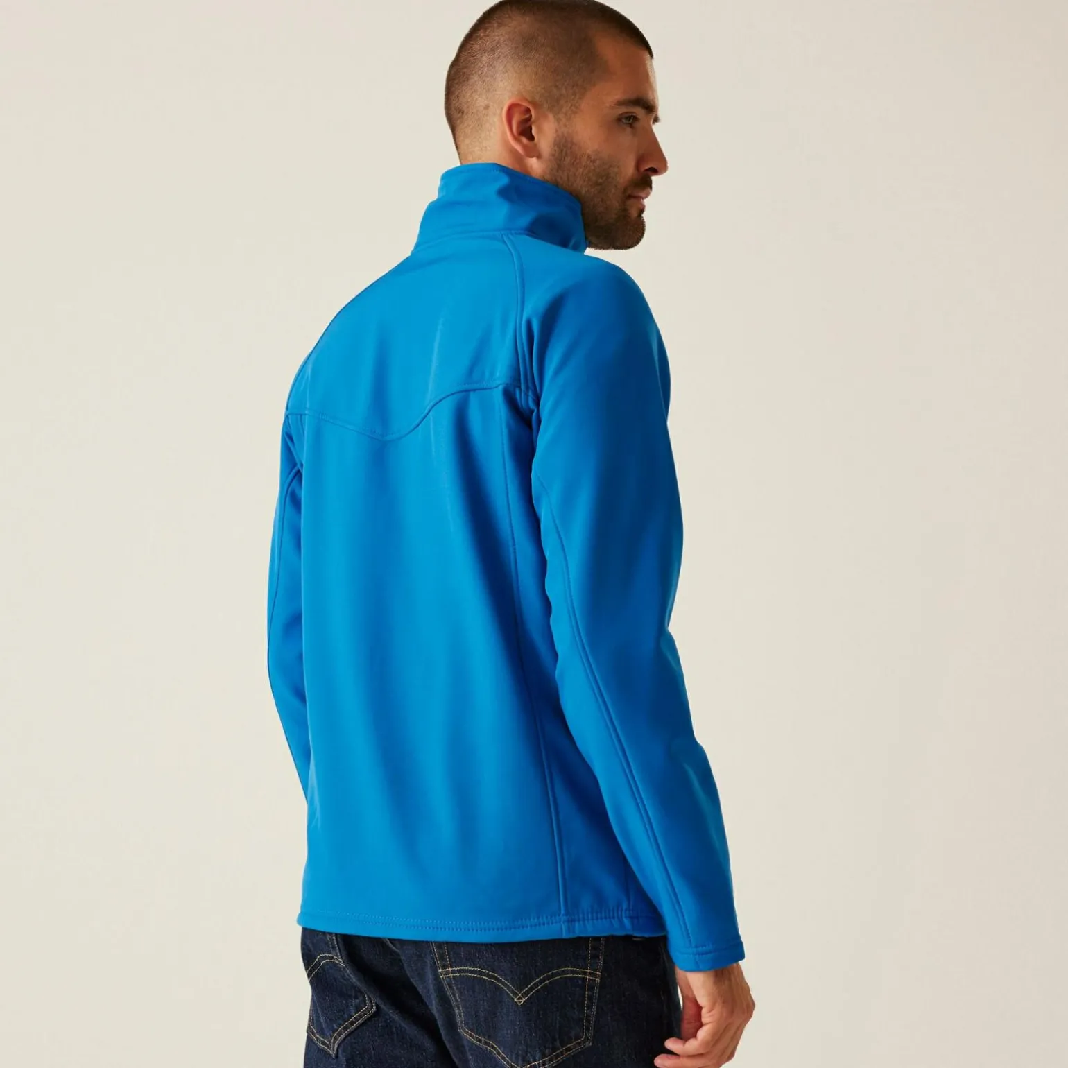 Męski softshell Uproar | Niebiesko-szary