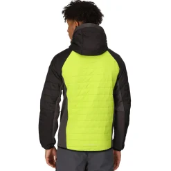 Męski softshell z kapturem Trutton | Jaskrawozielono-szary