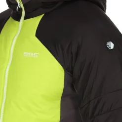 Męski softshell z kapturem Trutton | Jaskrawozielono-szary