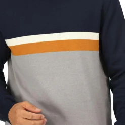 Męski sweter z dzianiny Kaelen | Granatowy