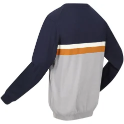 Męski sweter z dzianiny Kaelen | Granatowy