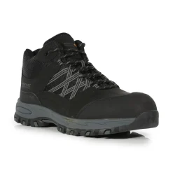 Męskie buty robocze ochronne Sandstone | Czarny