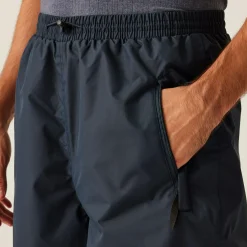 Męskie spodnie przeciwdeszczowe Linton | Granatowy