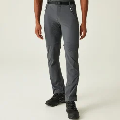 Męskie spodnie trekkingowe Xert Stretch III Zip Off | Szary