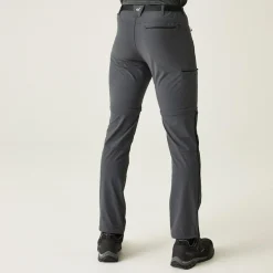 Męskie spodnie trekkingowe Xert Stretch III Zip Off | Szary