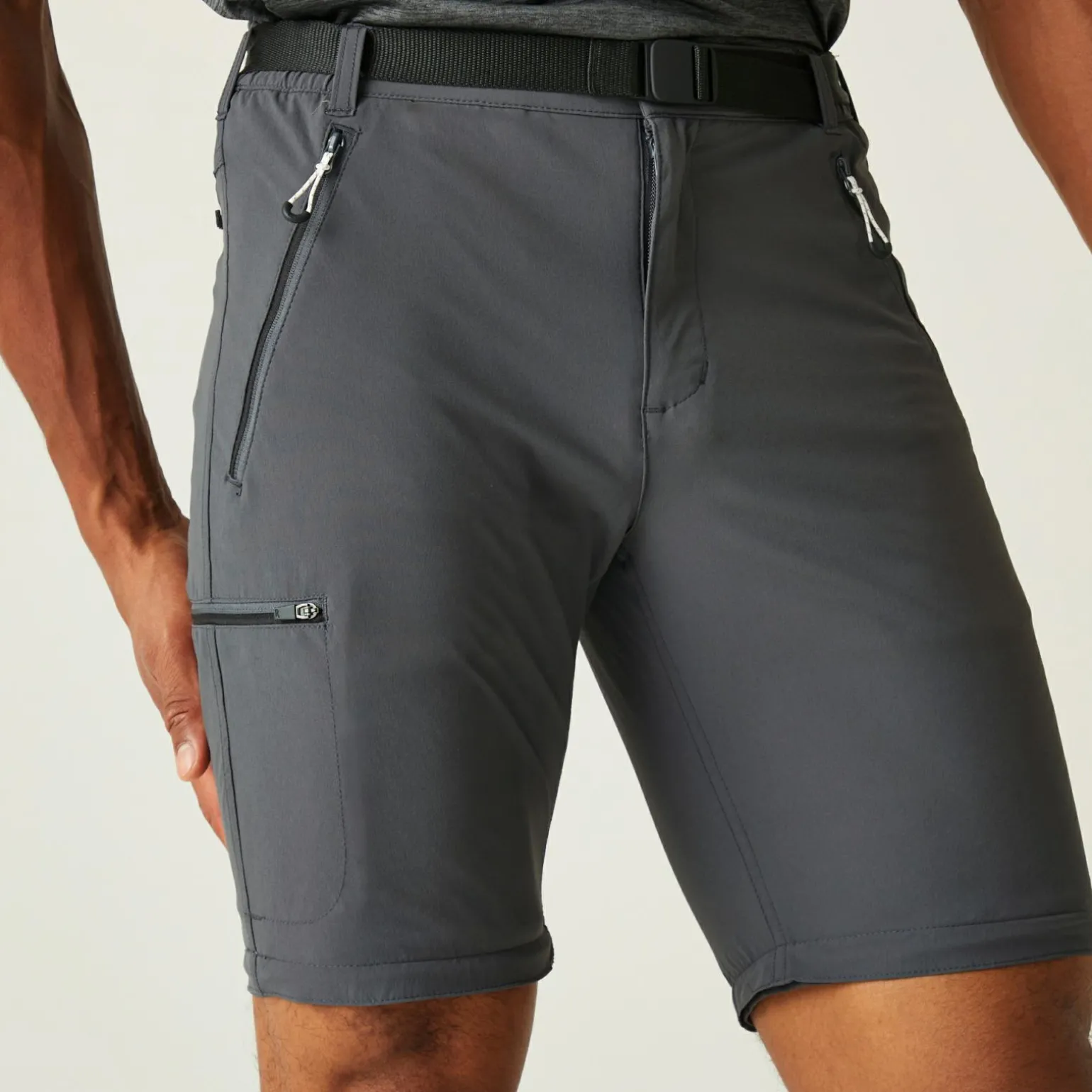 Męskie spodnie trekkingowe Xert Stretch III Zip Off | Szary