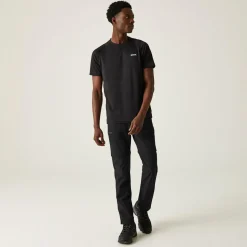 Męskie spodnie trekkingowe Xert Stretch III Zip Off | Czarny