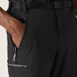 Męskie spodnie trekkingowe Xert Stretch III Zip Off | Czarny