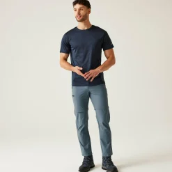 Męskie spodnie trekkingowe Xert Stretch III Zip Off | Niebieski
