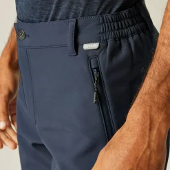 Męskie spodnie trekkingowe softshell Geo II | Granatowy