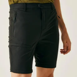 Męskie spodnie z odpinanymi nogawkami Highton II Zip Off | Czarny