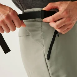 Męskie spodnie z odpinanymi nogawkami Leesville III Zip Off | Brązowy