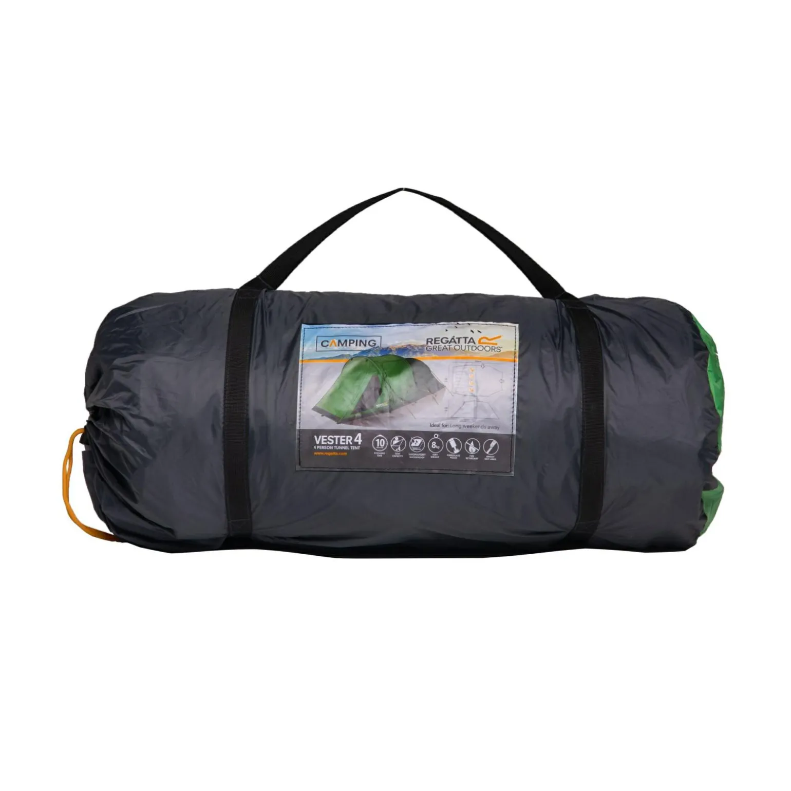 Namiot 4-osobowy tunelowy Vester 470x280cm | Zielony