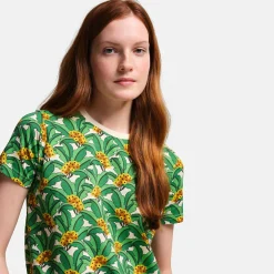 Orla Kiely - Damska koszulka | Zielony
