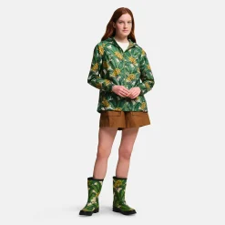 Orla Kiely - Damska kurtka kieszonkowa Summer Pack-It | Zielony