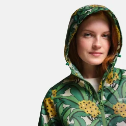Orla Kiely - Damska kurtka kieszonkowa Summer Pack-It | Zielony