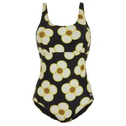 Orla Kiely - Damski kostium kąpielowy | Czarny