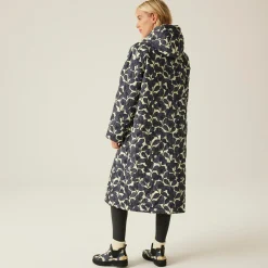 Orla Kiely - Damski płaszcz ocieplany Long Length | Szary