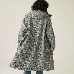 Orla Kiely - Damski płaszcz plażowy wodoodporny Changing Robe | Czarny
