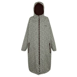Orla Kiely - Damski płaszcz plażowy wodoodporny Changing Robe | Czarny
