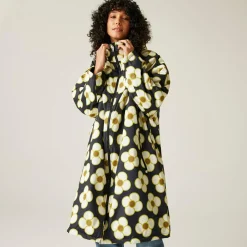 Orla Kiely - Damski płaszcz plażowy wodoodporny Changing Robe | Czarny