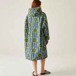 Orla Kiely - Damski płaszcz plażowy wodoodporny Changing Robe | Zielony