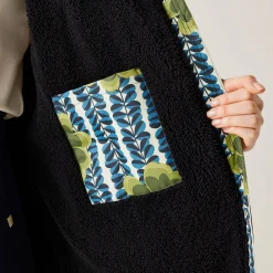 Orla Kiely - Damski płaszcz plażowy wodoodporny Changing Robe | Zielony