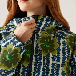Orla Kiely - Damski płaszcz plażowy wodoodporny Changing Robe | Zielony