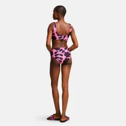 Orla Kiely - Damskie bikini odwracalne Reversible komplet | Różowy