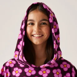 Orla Kiely - Dziewczęcy ręcznik plażowy Towelling Robe | Czerwony