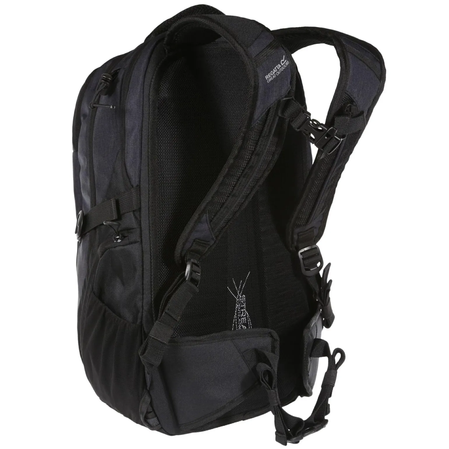 Plecak z kieszenią na laptop Oakridge Air 30L | Szaro-czarny