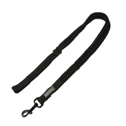 Smycz dla psa odblaskowa 12cm | Czarny