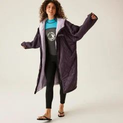 Unisex płaszcz plażowy Quilted | Fioletowy