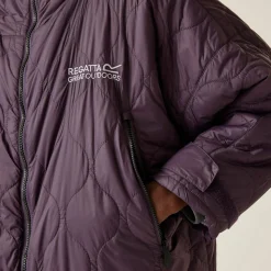 Unisex płaszcz plażowy Quilted | Fioletowy