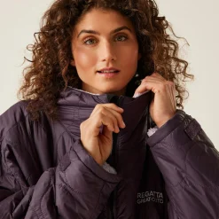 Unisex płaszcz plażowy Quilted | Fioletowy
