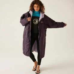Unisex płaszcz plażowy Quilted | Fioletowy