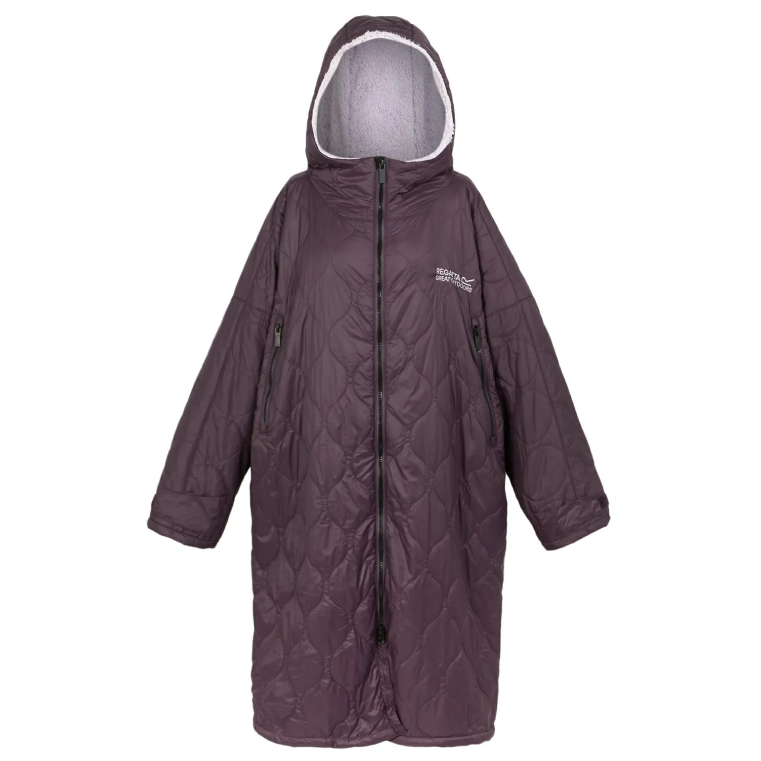 Unisex płaszcz plażowy Quilted | Fioletowy