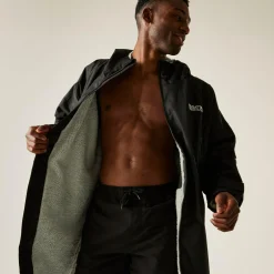 Unisex płaszcz plażowy wodoodporny Changing Robe | Czarny