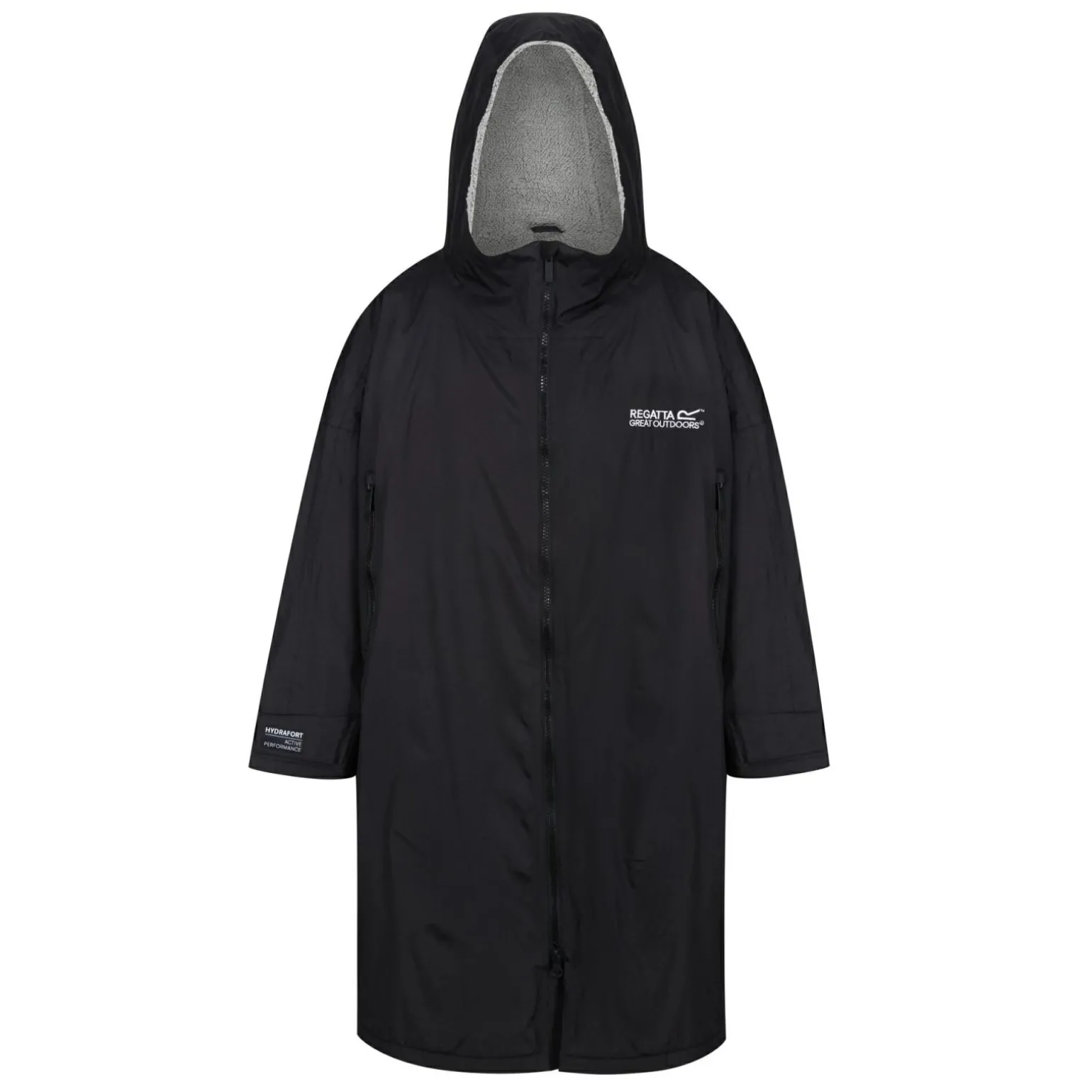 Unisex płaszcz plażowy wodoodporny Changing Robe | Czarny