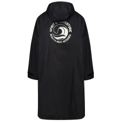 Unisex płaszcz plażowy wodoodporny Changing Robe | Czarny