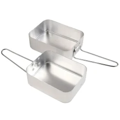 Zestaw naczyń turystyczny Mess Tin Set | Srebrny